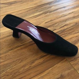 Joan & David vintage suede black heel